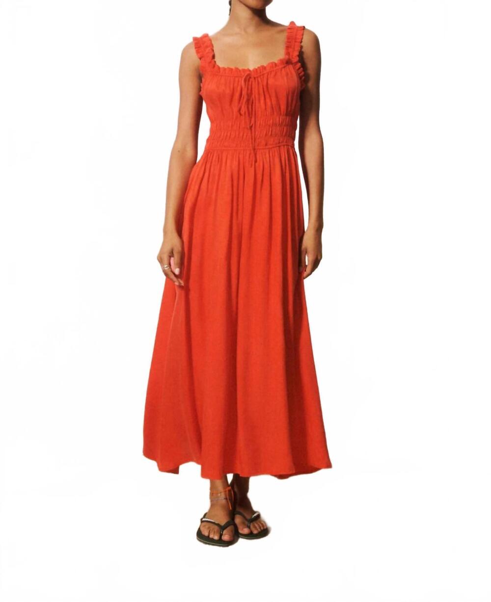 NEW FRNCH toto maxi dress in orange